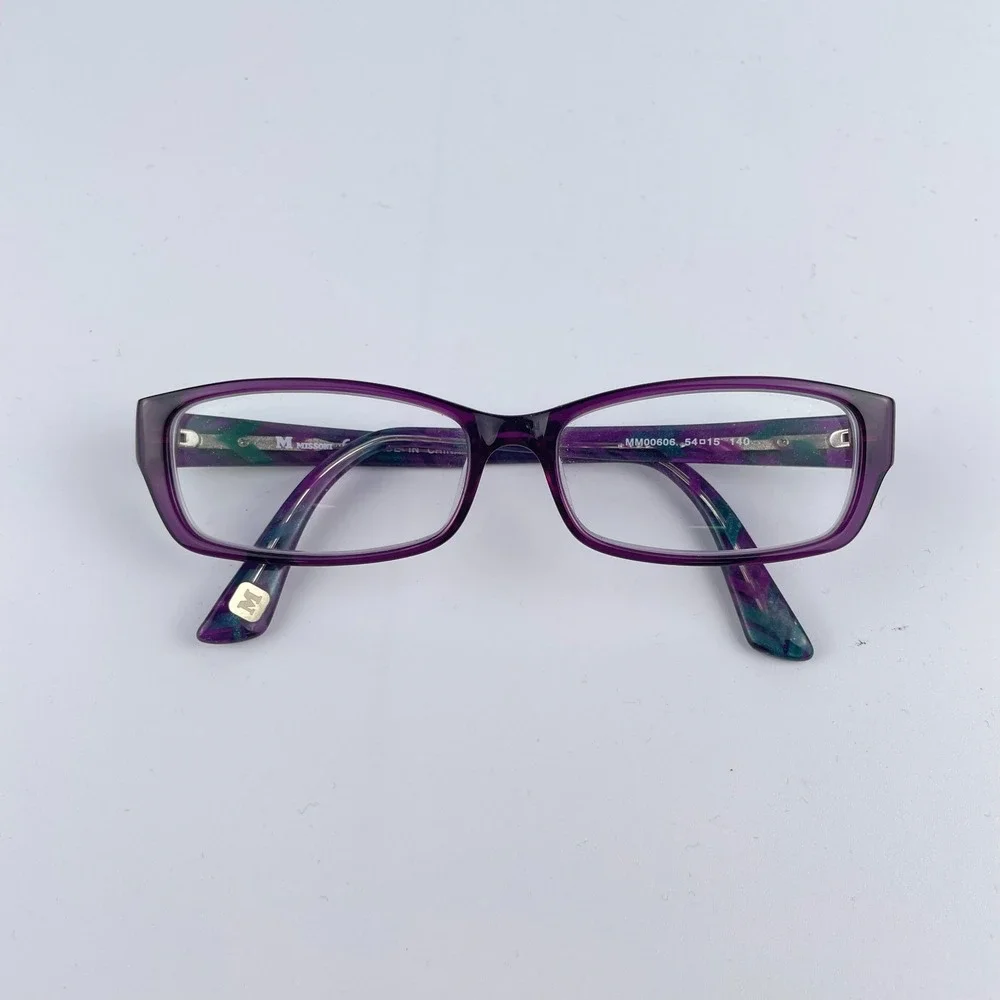 Missoni MM00606 Women's Eyeglasses Frame‎ Purple Plastic Full Rim 54-15-140 mm